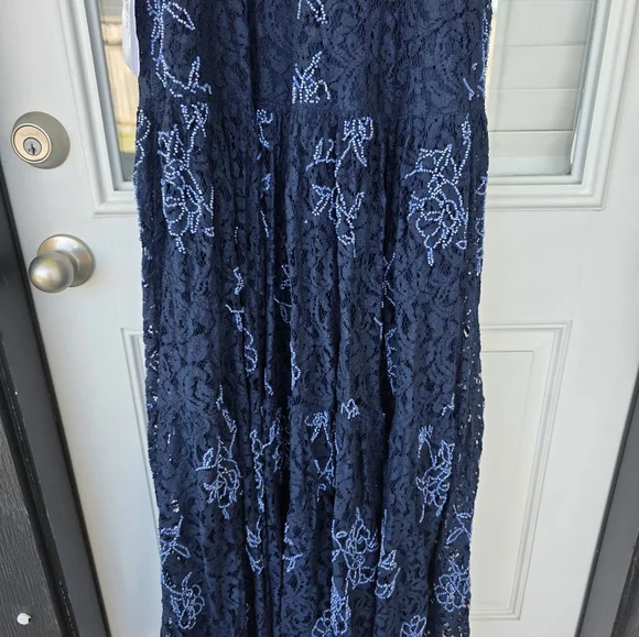 $428 Dress The Population Women Tess Slip Gown Medium Glam Party Old Money - Picture 15 of 16